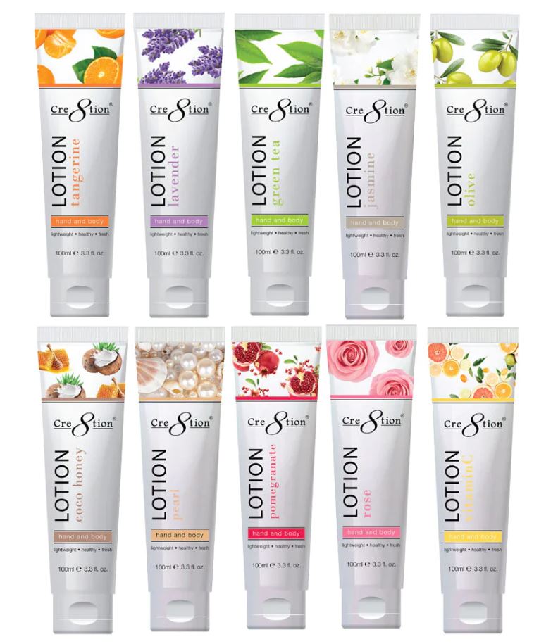Cre8tion Hand & Body Lotion 3.3oz - Case of 60- BULK PRICING