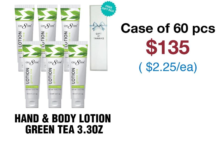 Cre8tion Hand & Body Lotion 3.3oz - Case of 60- BULK PRICING