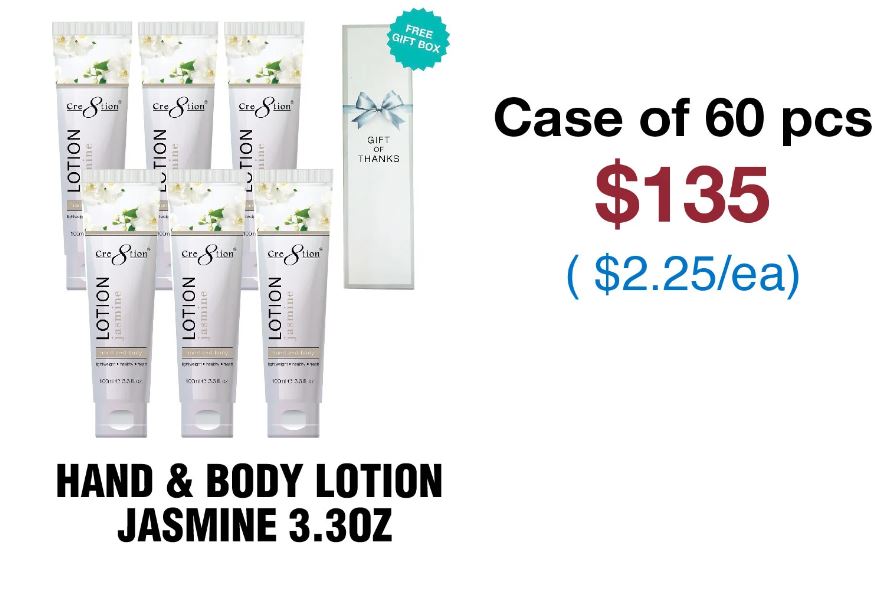 Cre8tion Hand & Body Lotion 3.3oz - Case of 60- BULK PRICING