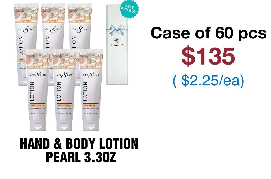 Cre8tion Hand & Body Lotion 3.3oz - Case of 60- BULK PRICING