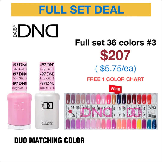 DND Duo Matching Color - Full set 36 colors - 3 #473 - #509