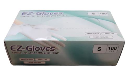 EZ GLOVES - Powder free Latex Examination Gloves Case 10 box