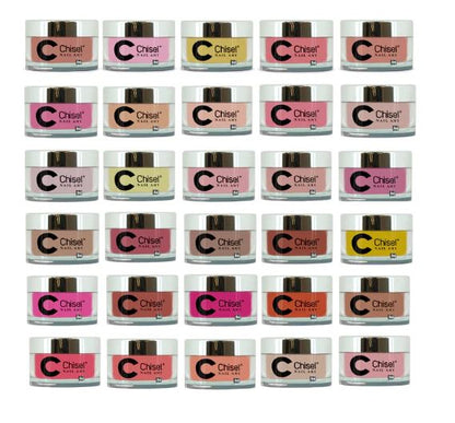 Chisel Nail Art - Dipping Powder - 2oz Solid Barely Nude Collection 36 Colors - $10.95/each - Color SOLID #160 - #195