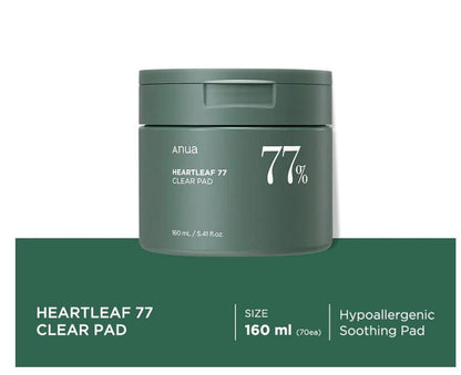 ANUA Heartleaf77% Toner Pad, 160ml