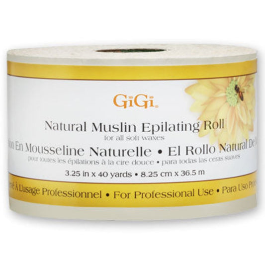 GiGi Natural Muslin Roll 3.25" Wide, 40 Yards