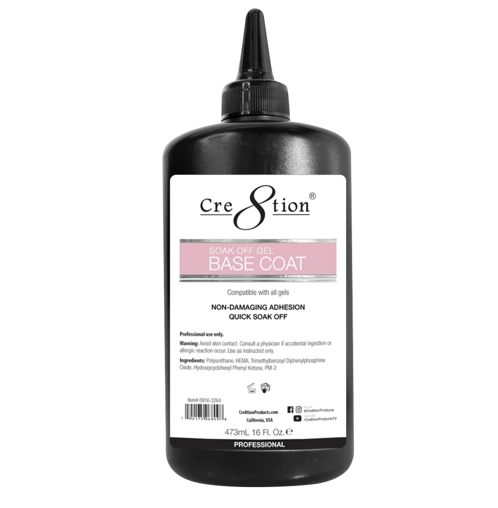 Cre8tion Soak Off Gel - Base Coat