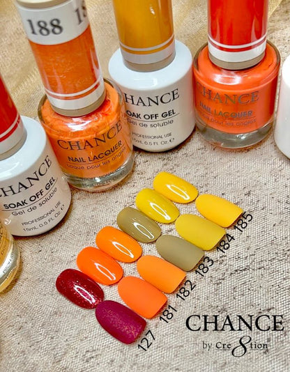 Chance Matching Color Gel & Nail Lacquer 0.5oz - 36 Colors - Hello Autumn Collection w/ 2 sets Color Chart