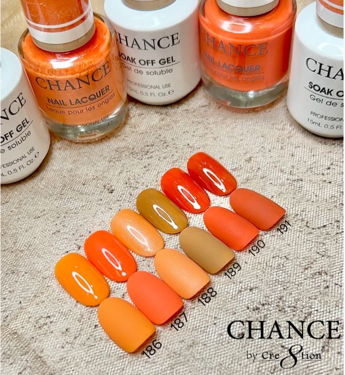 Chance Matching Color Gel & Nail Lacquer 0.5oz - 36 Colors - Hello Autumn Collection w/ 2 sets Color Chart