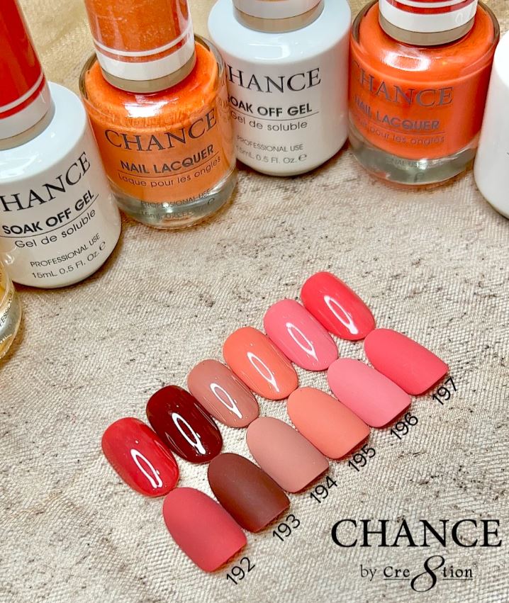 Chance Matching Color Gel & Nail Lacquer 0.5oz - 36 Colors - Hello Autumn Collection w/ 2 sets Color Chart