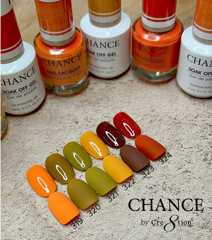 Chance Matching Color Gel & Nail Lacquer 0.5oz - 36 Colors - Hello Autumn Collection w/ 2 sets Color Chart