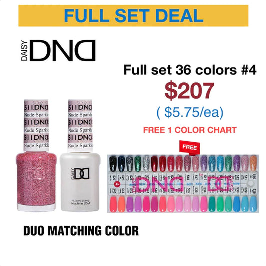 DND Duo Matching Color - Full set 36 colors - 4 #510 - #545