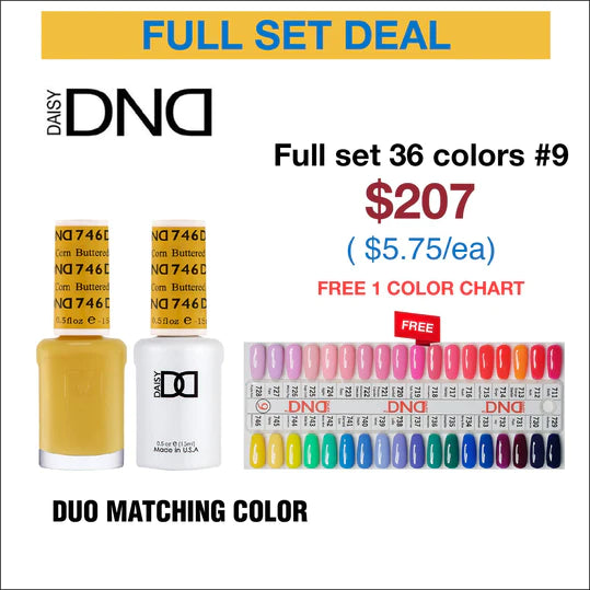 DND Duo Matching Color - Full set 36 colors - 9 #711 - #746