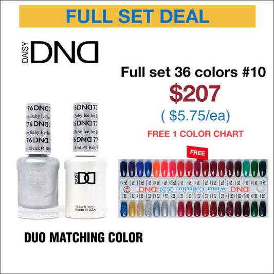 DND Duo Matching Color - Full set 36 colors - 10 #747 - #782