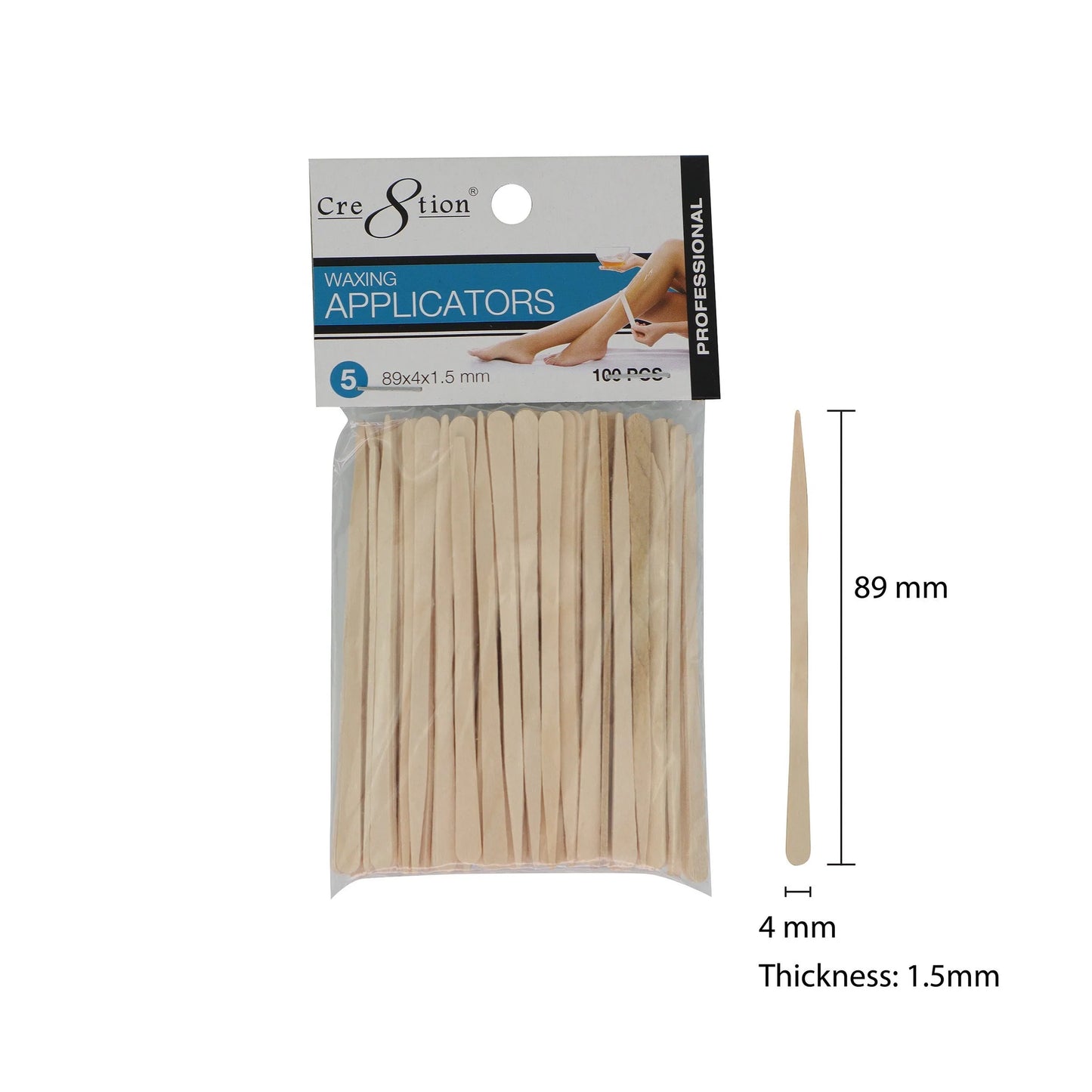 Disposable Applicators 5- 89x4x1.5mm 100pcs/pack BEVEL SHAPE