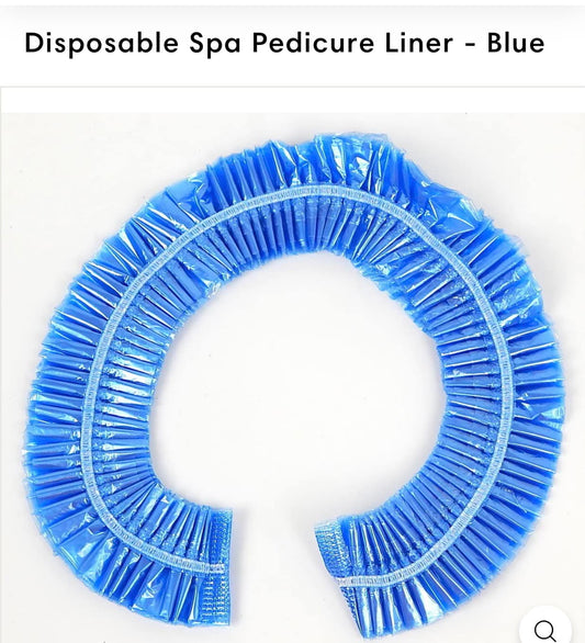 400-Count Spa Liners, Clear, Fit All Pedicure Spas, Disposable Pedicure Liners. (Blue), 1200mm x 1200mm